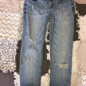 hollister ripped jeans